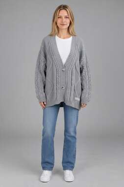 Taylor Swift The Tortured Poets Department Cardigan Sweater Size XL-2XL Gray